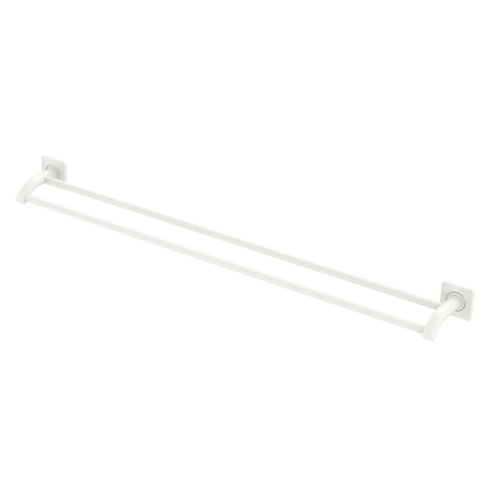 Sansa Double Towel Rail, 900mm, Matte White