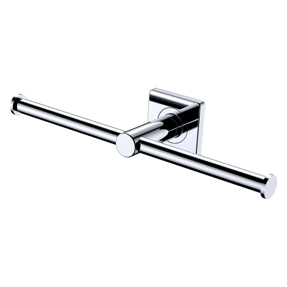 Sansa Double Toilet Roll Holder, Chrome