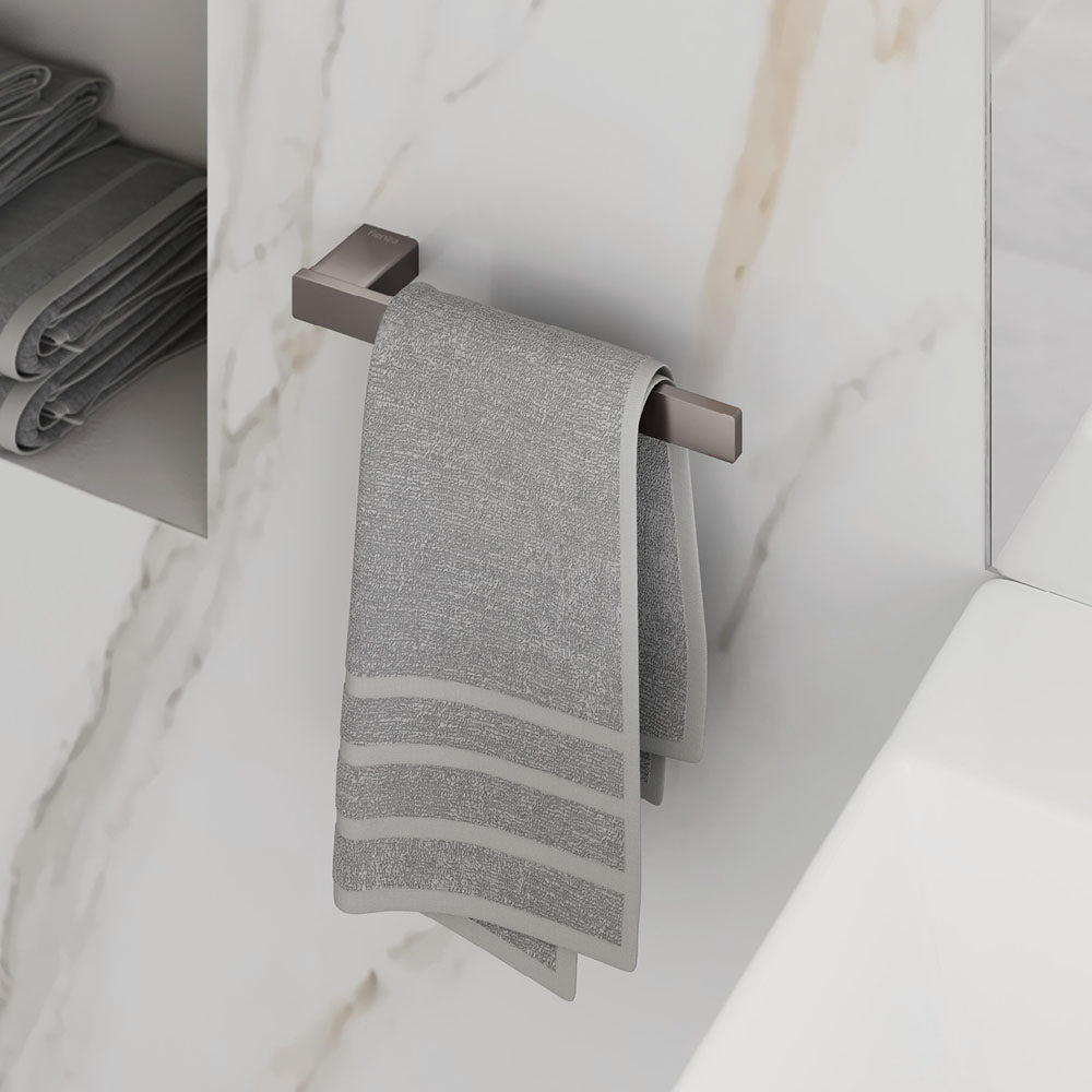 Tono Hand Towel Rail, Gun Metal