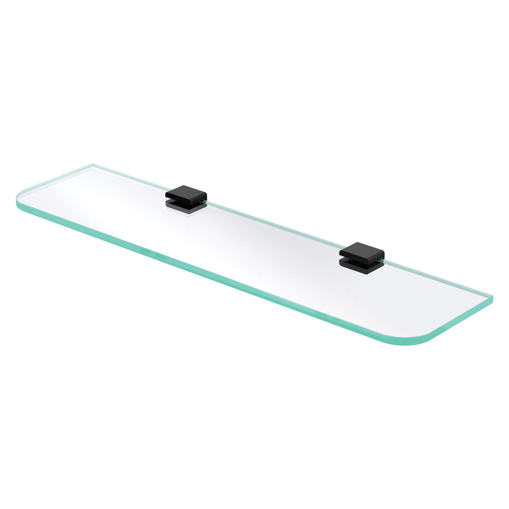 Tono Glass Shelf, Matte Black