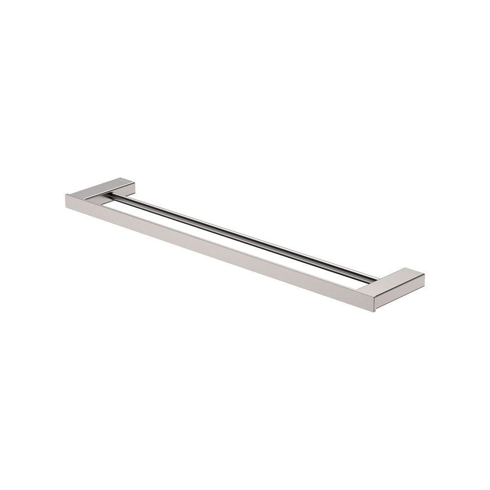 Tono Double Towel Rail, 610 mm, Brushed Nickel