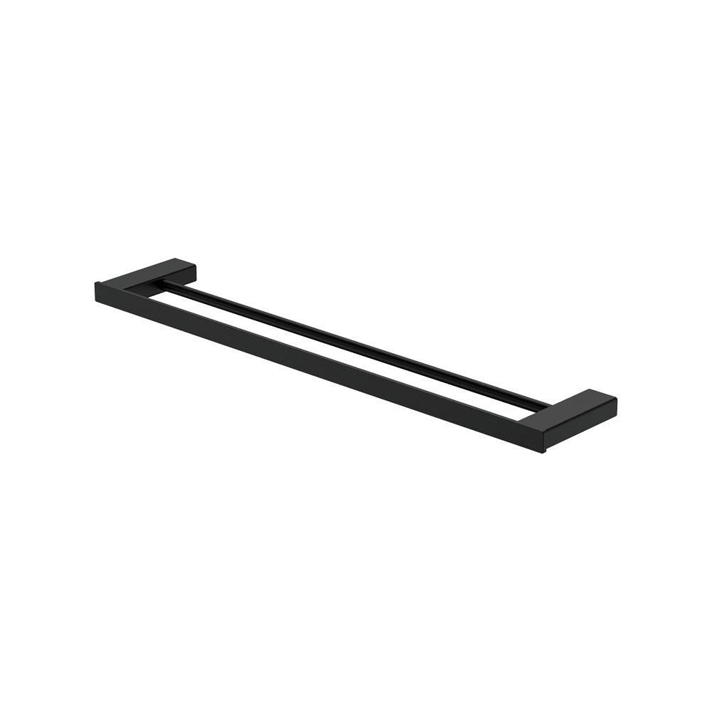 Tono Double Towel Rail, 610 mm, Matte Black
