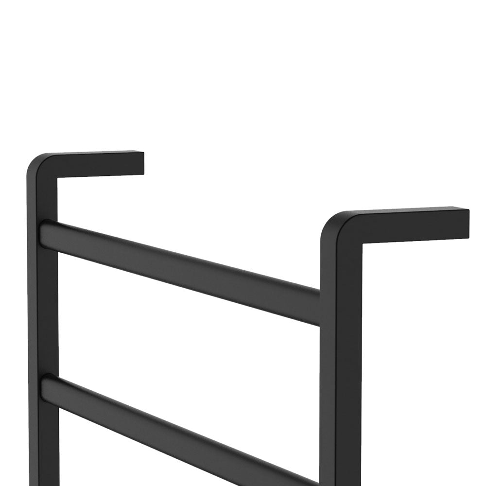 Tono Heated Towel Rail, 600 x 800mm, Matte Black