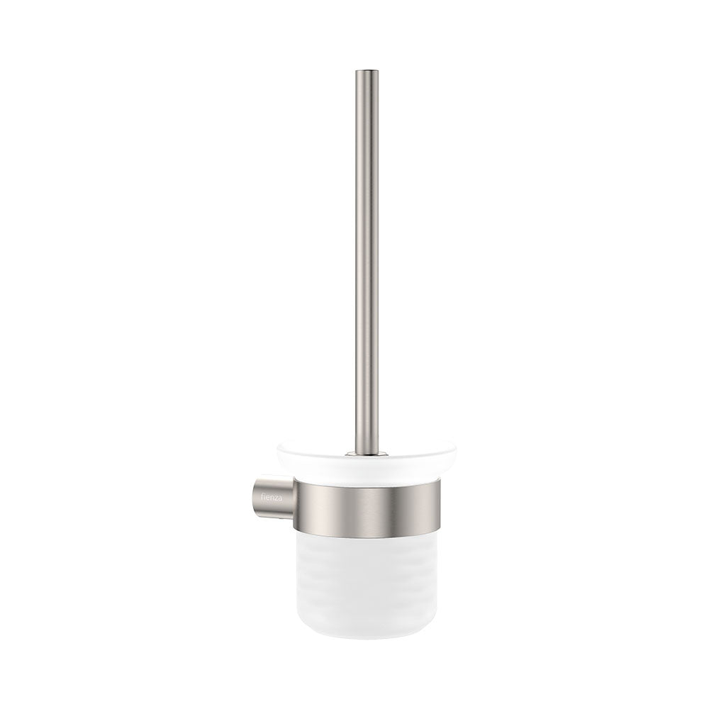 Empire Slim Toilet Brush & Holder, Brushed Nickel