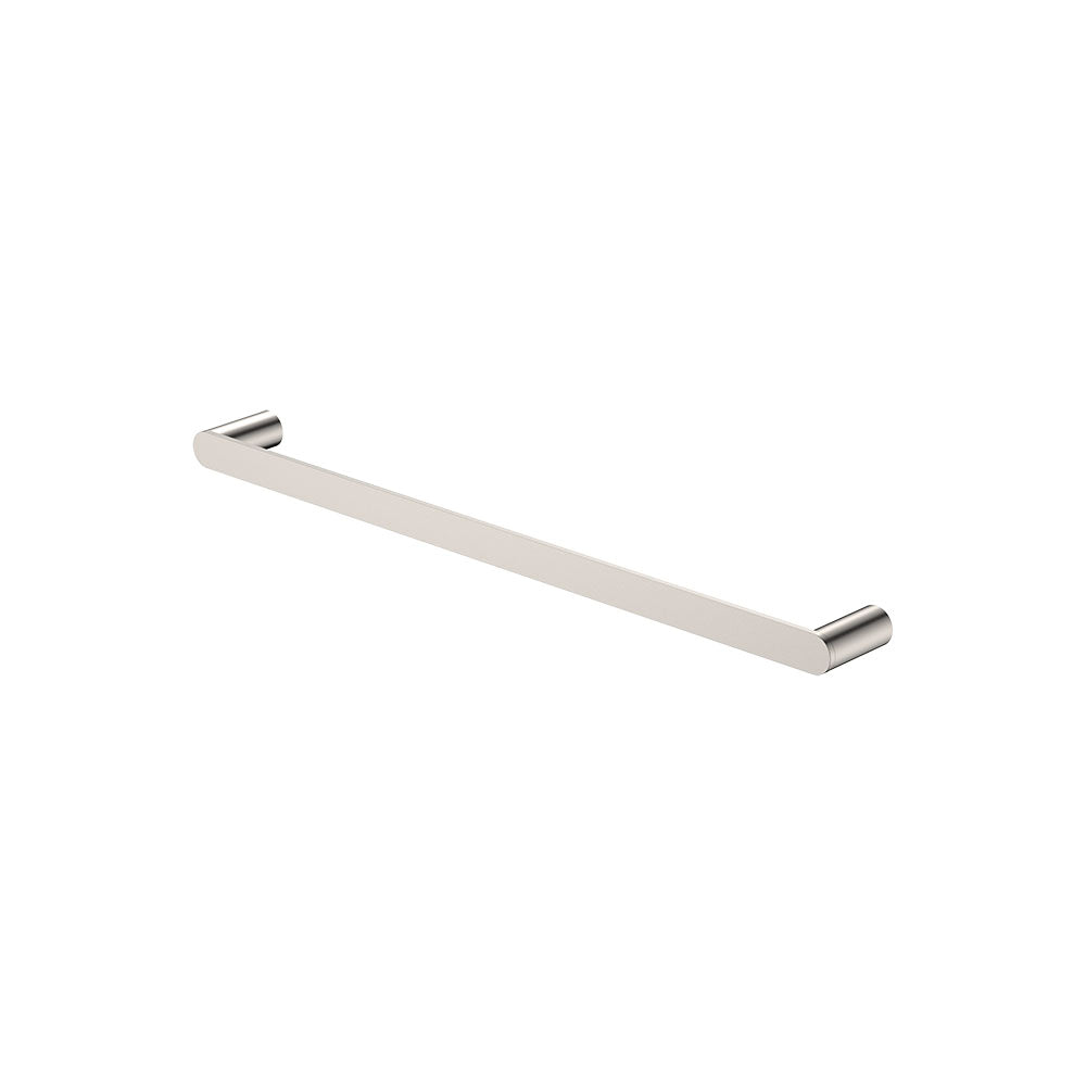 Empire Slim Single Towel Rail, 600mm, Brushed Nickel
