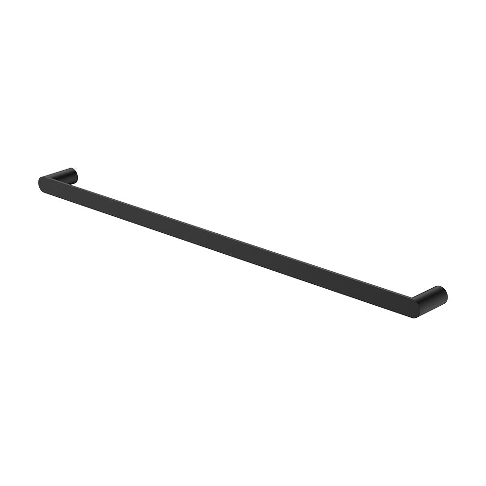 Empire Slim Single Towel Rail, 800mm, Matte Black