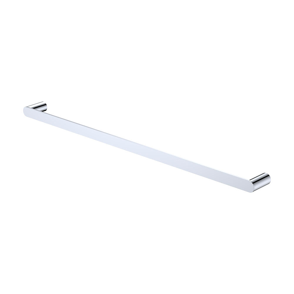 Empire Slim Single Towel Rail, 800mm, Chrome