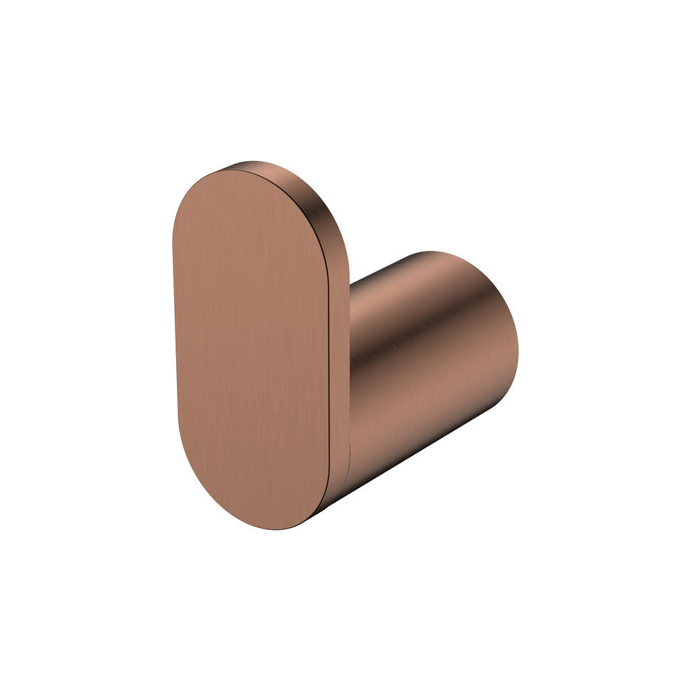 Empire Slim Robe Hook, Brushed Copper