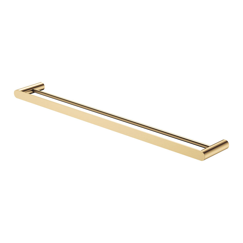 Empire Slim Double Towel Rail, 800mm, Urban Brass
