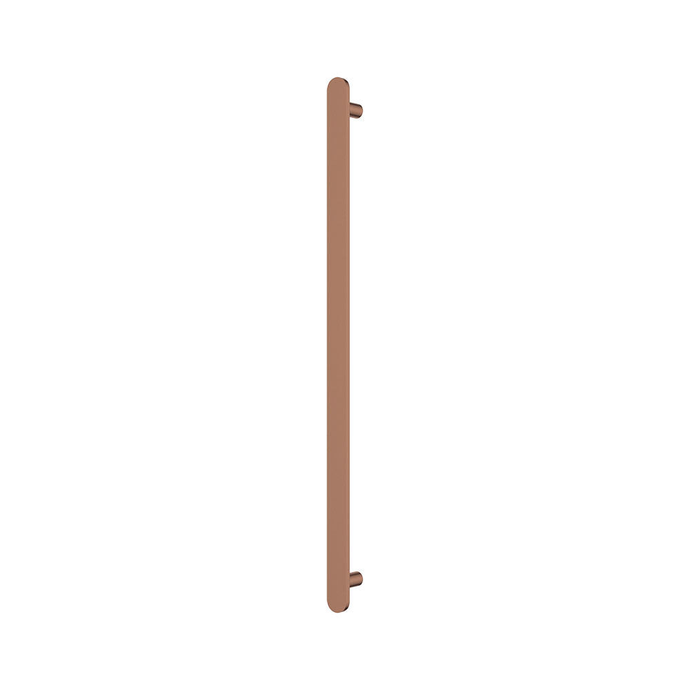 Empire Slim Vertical Heated Towel Rail, 60 x 900mm, Brushed Copper