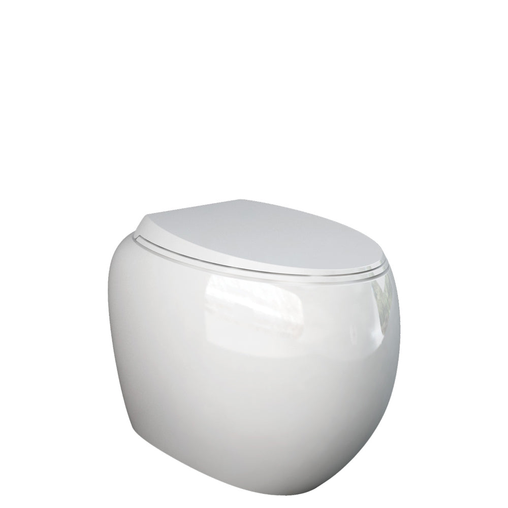 RAK Cloud Wall-Faced Toilet Suite, Alpine Gloss White