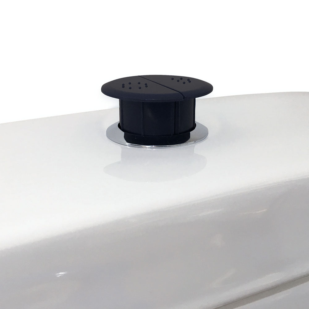 Raised Care Black Flush Buttons