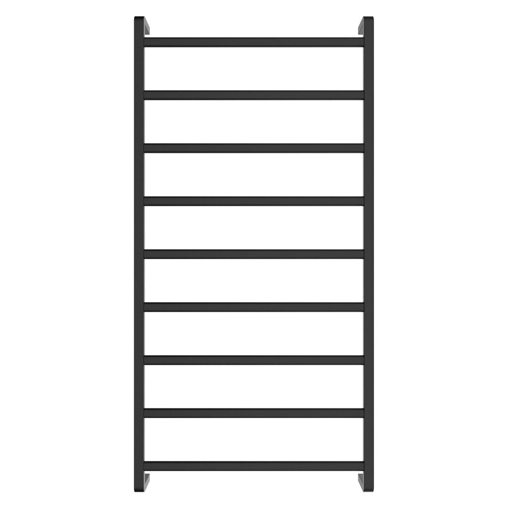 Koko Heated Towel Rail, 600 x 1200mm, Matte Black