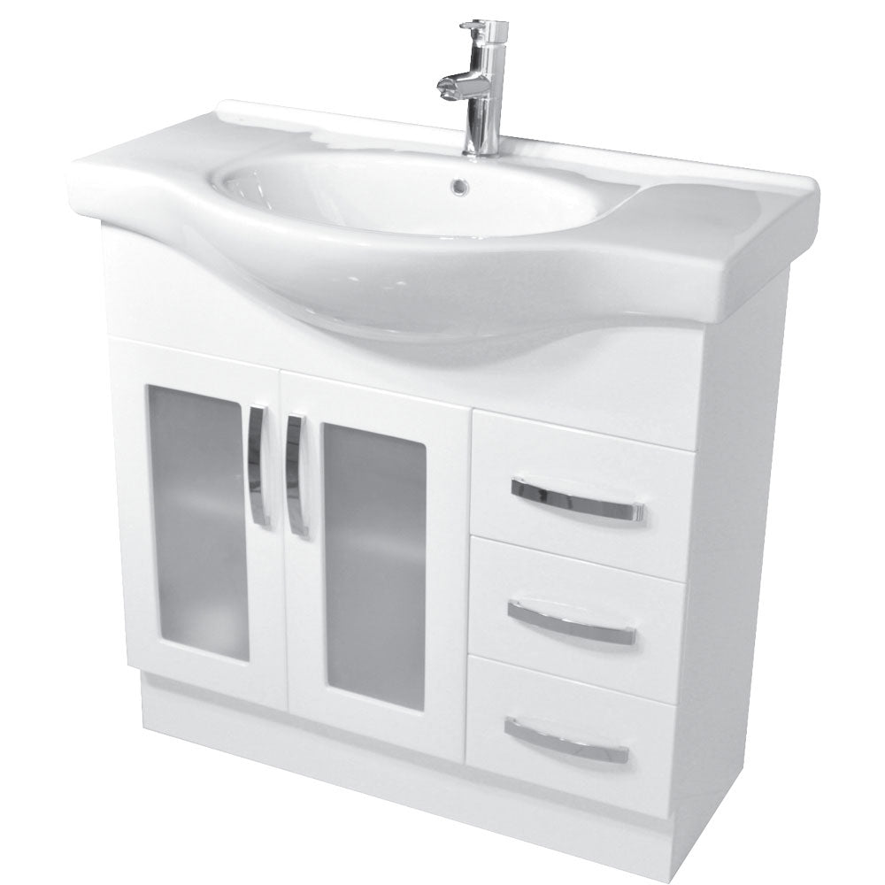 Antonio 900 Vanity, Glass Doors