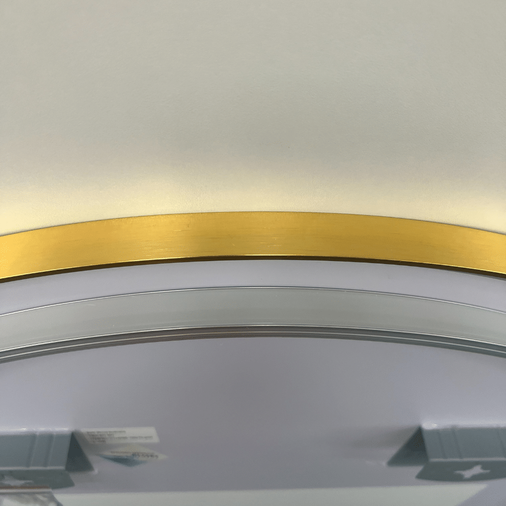 Arched LED Wall Mirror - Gold Bevel Frame Backlit Dimmable Defogger