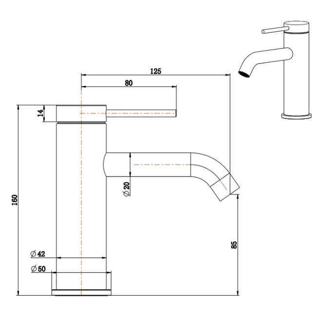 Mica Basin Mixer