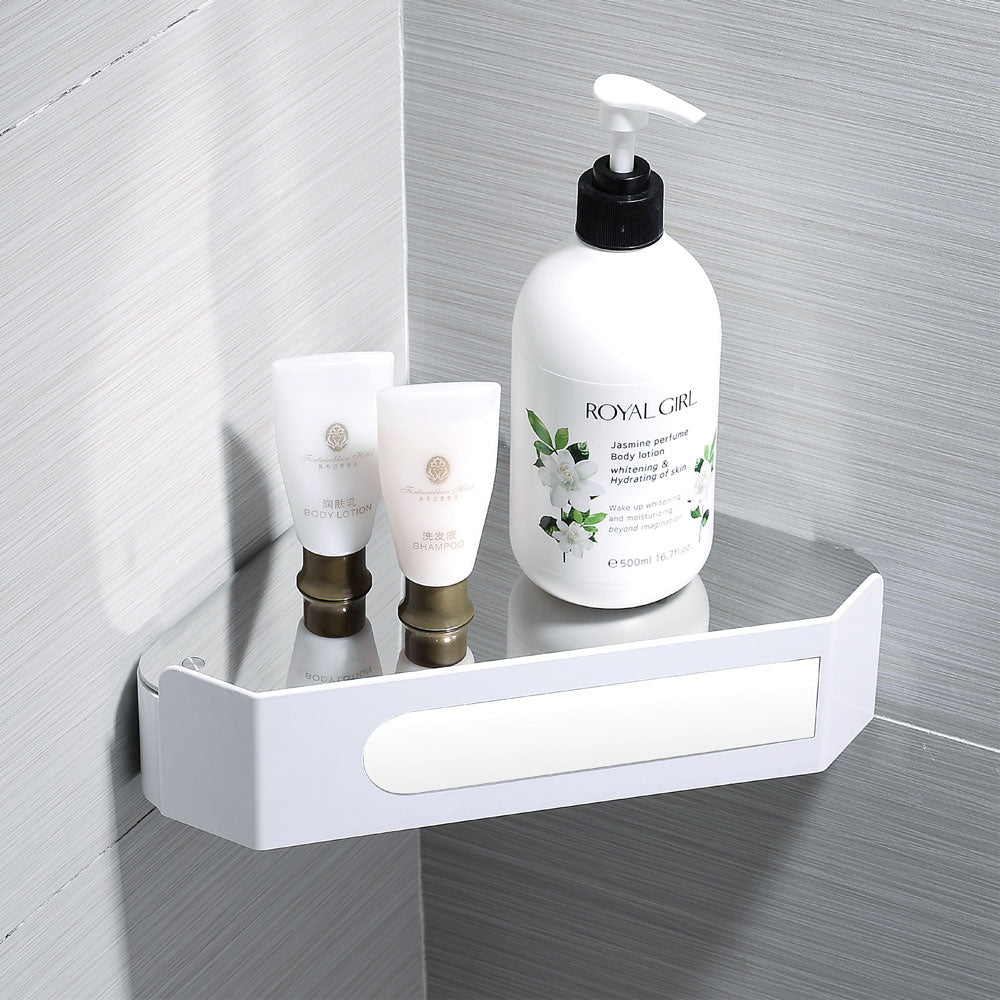 Hidden Storage Corner Shower Shelf