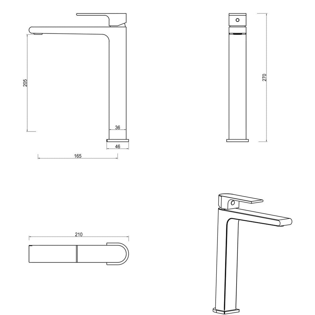 Beki Tall Basin Mixer