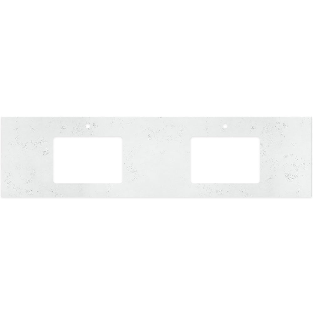 Fienza - Silica Free Stone Top, Rectangular Full Depth - Double Undermount