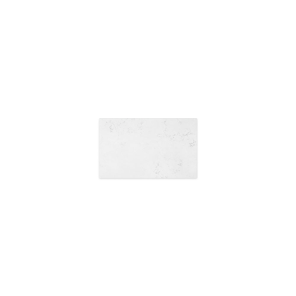 Bianco Marble Silica Free Stone Top, Ensuite Depth, 600mm