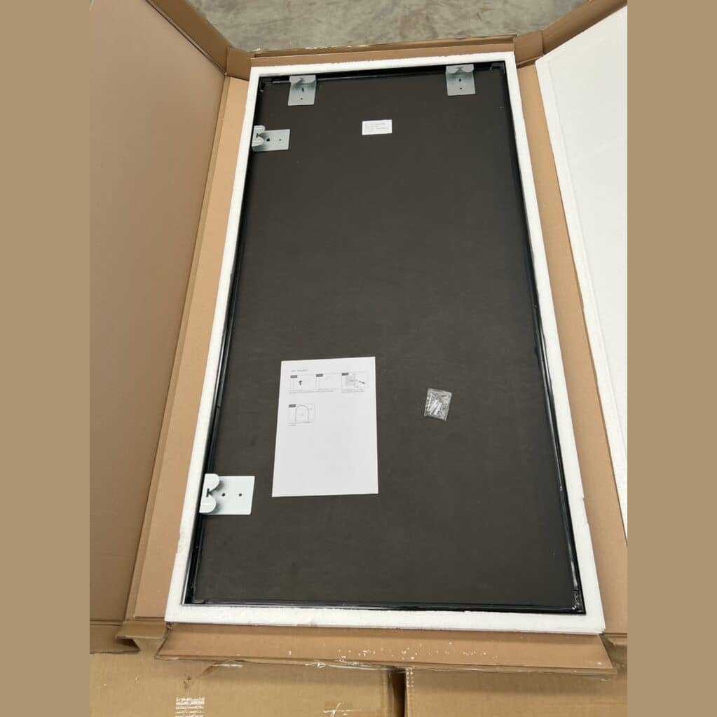 Black Framed Rectangular Full-Length Wall Mirror