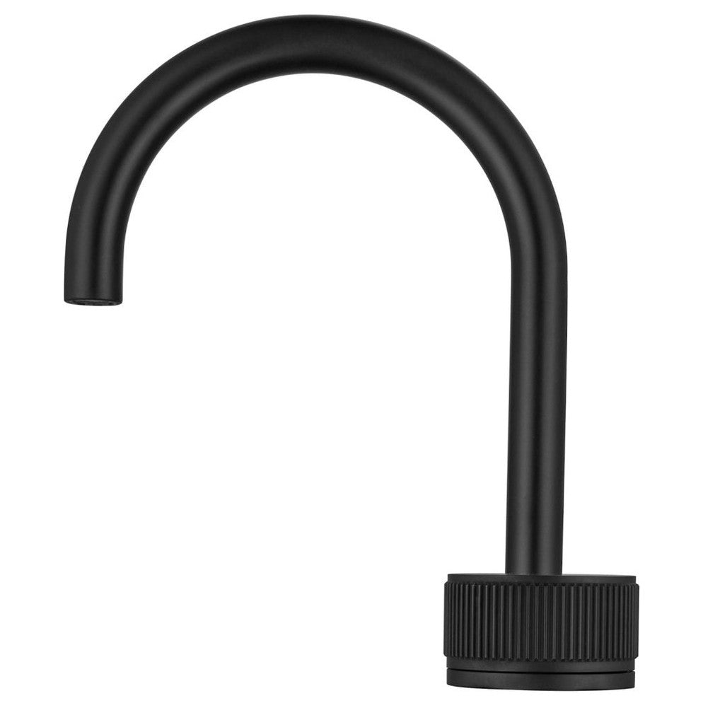 Mica Fluted Gooseneck Hob Basin Mixer Set