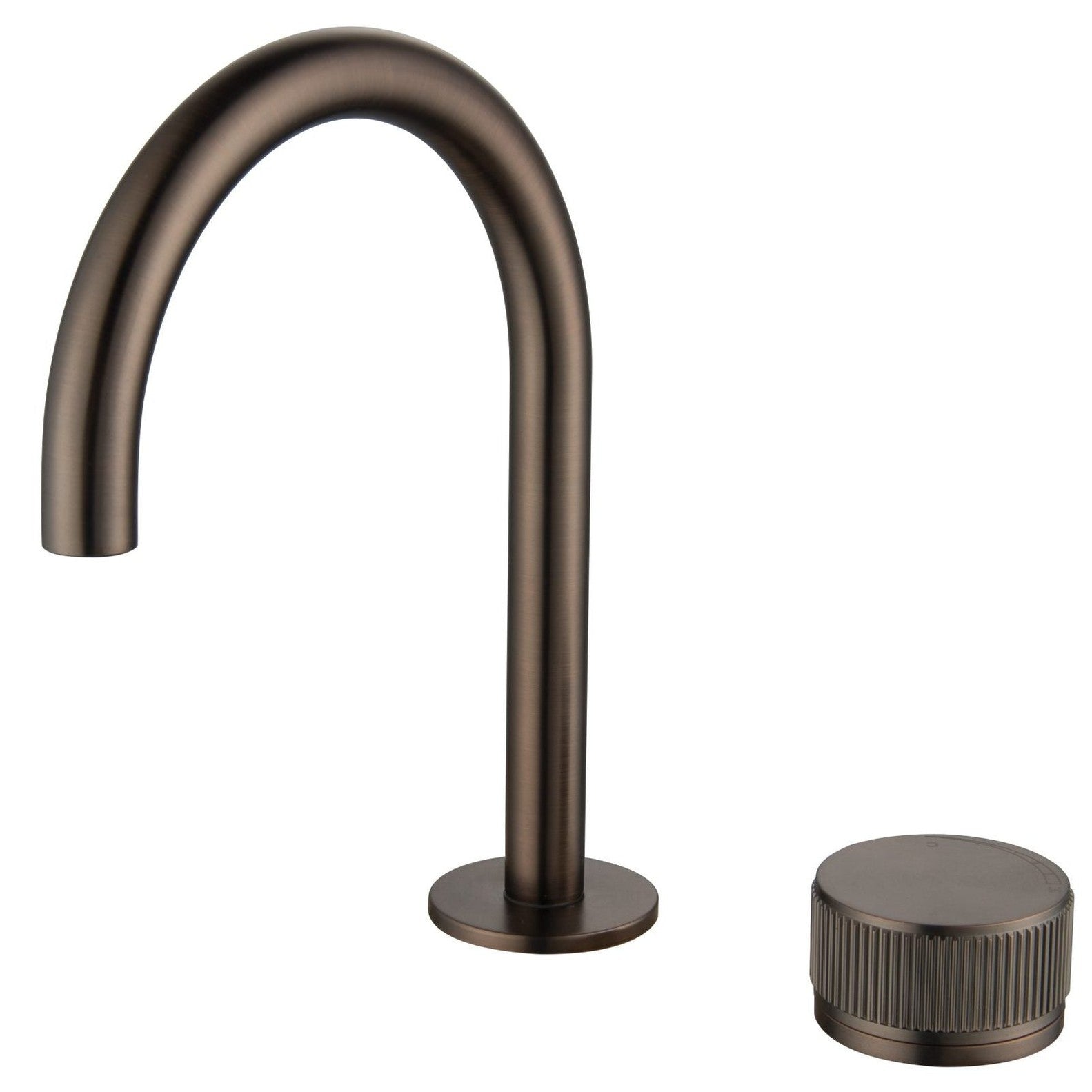 Mica Fluted Gooseneck Hob Basin Mixer Set