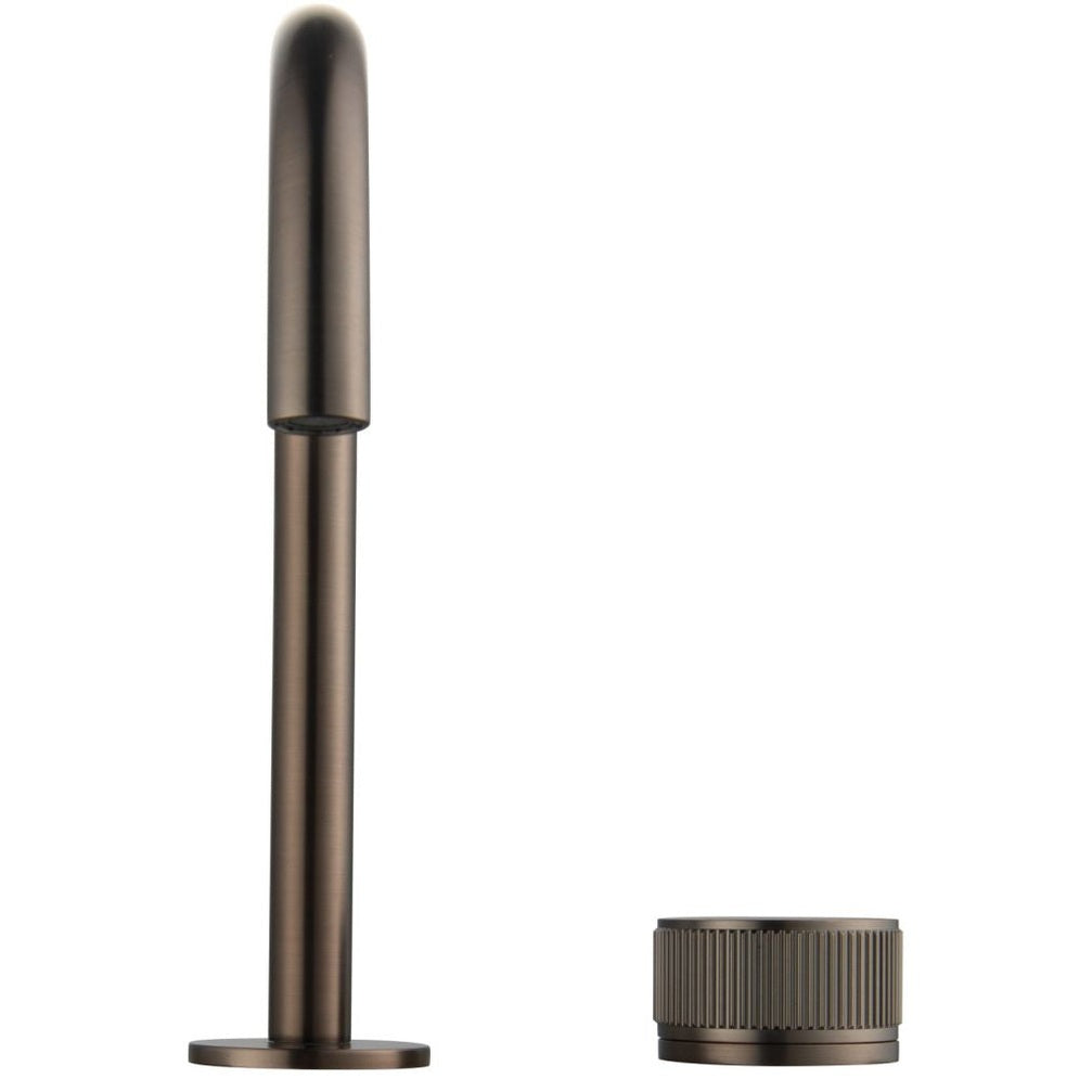 Mica Fluted Gooseneck Hob Basin Mixer Set