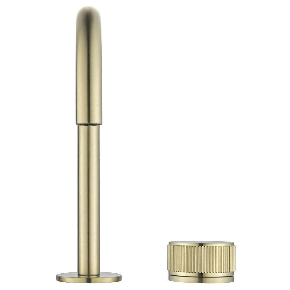 Mica Fluted Gooseneck Hob Basin Mixer Set