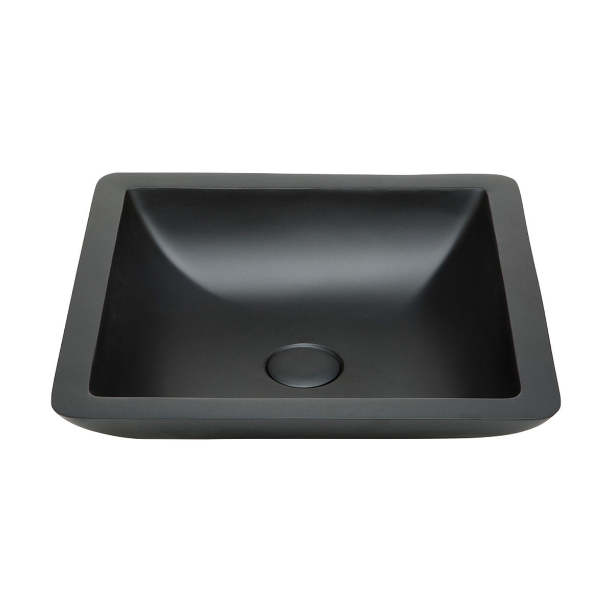 Classique 420 Solid Surface Above Counter Basin, Matte Black