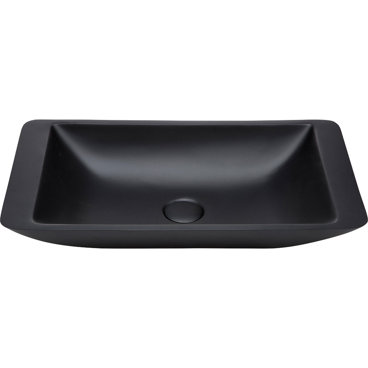 Classique 600 Solid Surface Above Counter Basin, Matte Black