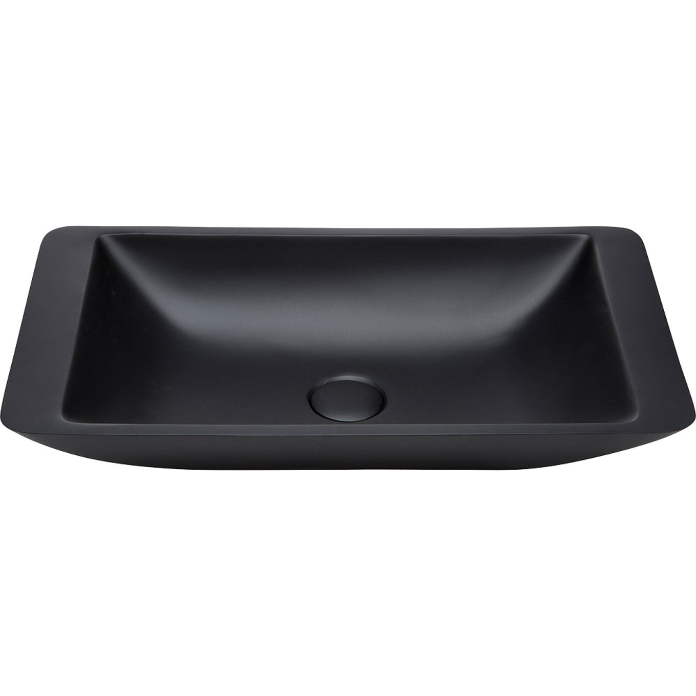 Classique 600 Solid Surface Above Counter Basin, Matte Black