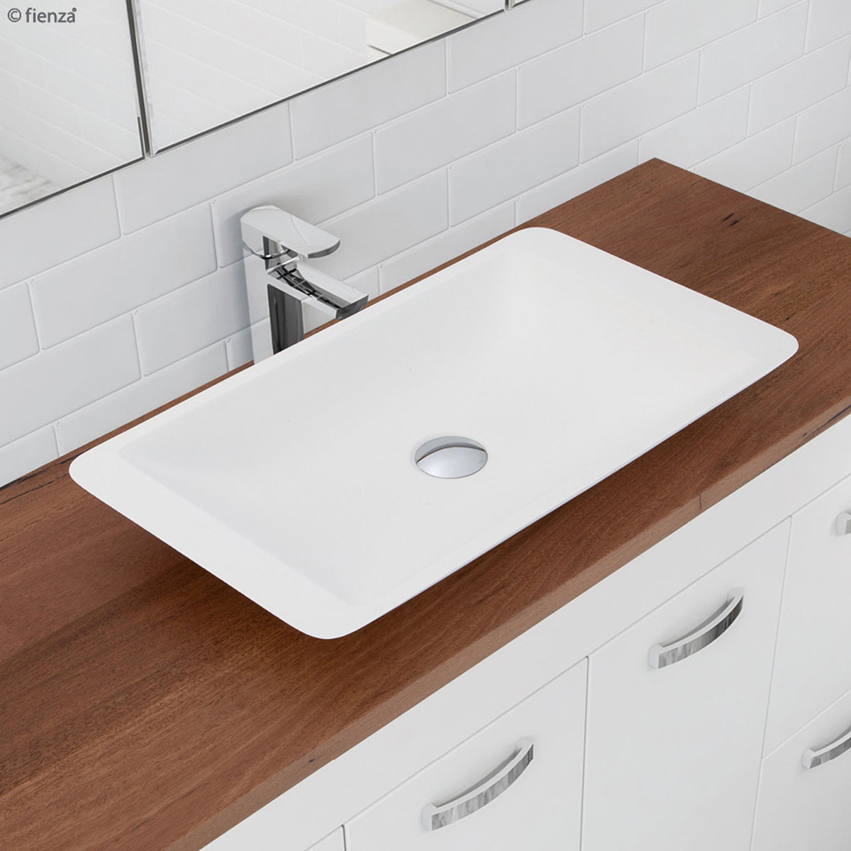 Classique 600 Solid Surface Above Counter Basin, Matte White