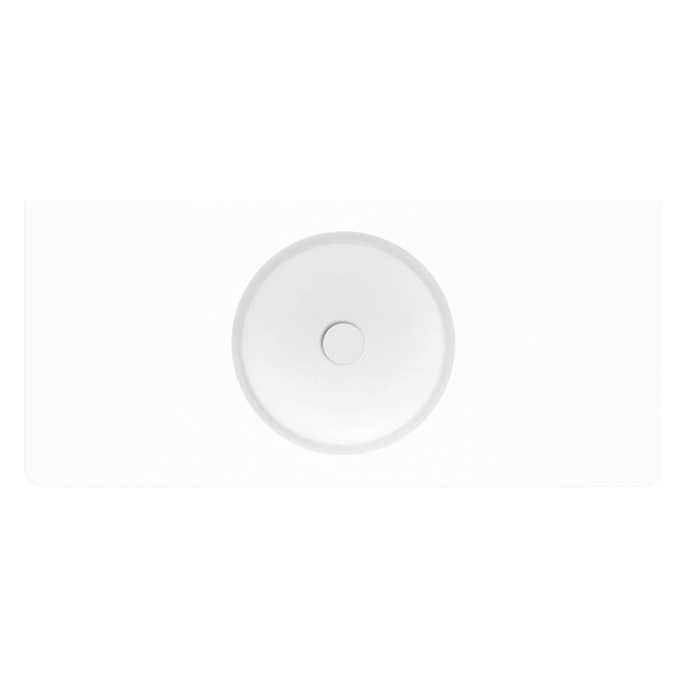 Fienza Encanto 1000 Solid Surface Wall Basin, No Tap Hole