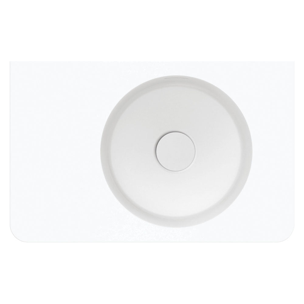 Encanto 470 Solid Surface Wall Basin, No Tap Hole