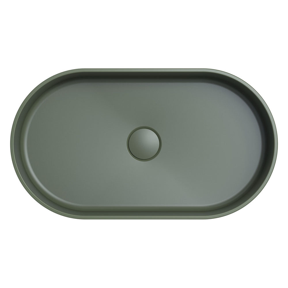 Minka Pill Solid Surface Above Counter Basin, Forest