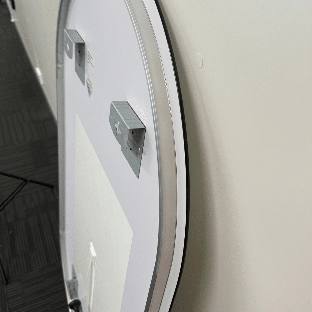 Oval LED Mirror – Frameless Backlit with Defogger & Dimmable Light