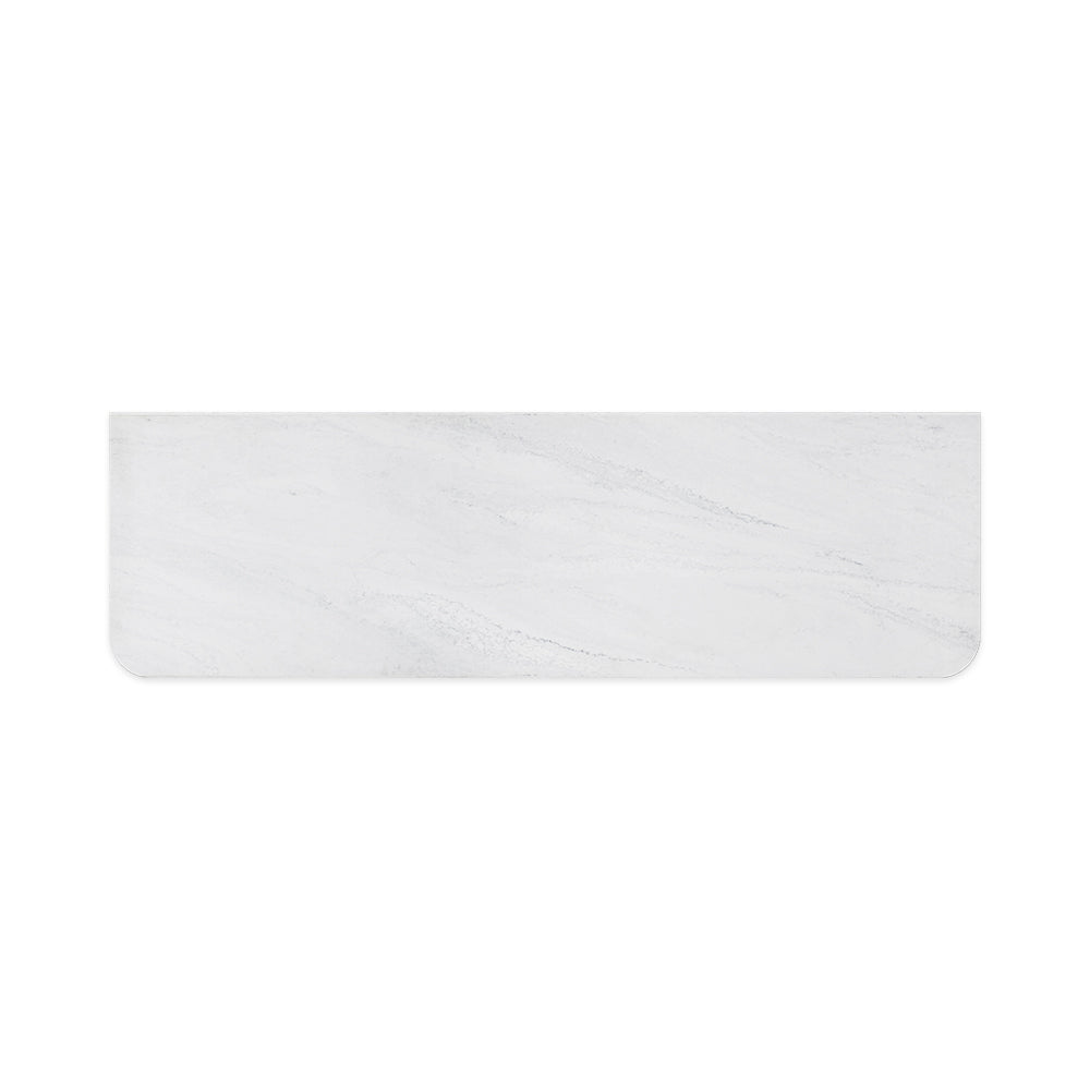 Cloudburst Solid Surface Top, Curved Full Depth, 1500mm