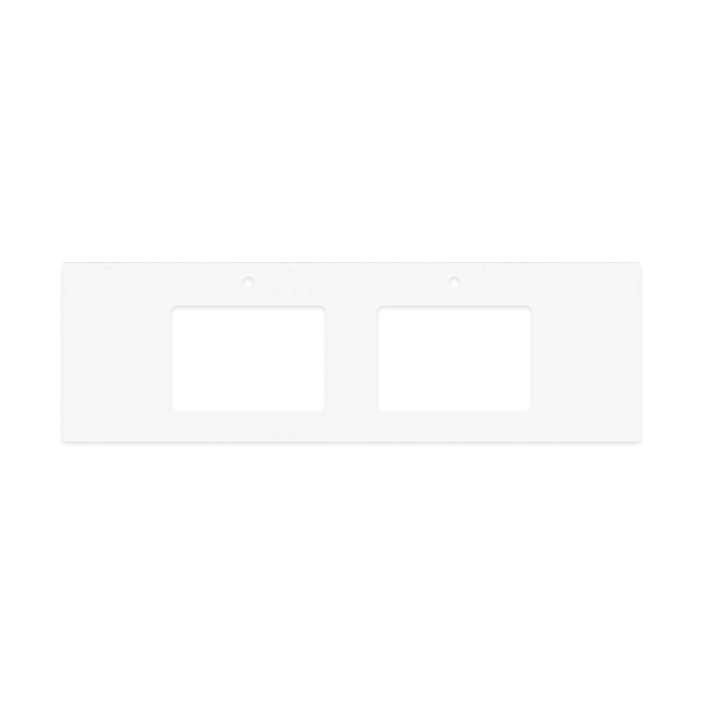 Fienza - Silica Free Stone Top, Rectangular Full Depth - Double Undermount