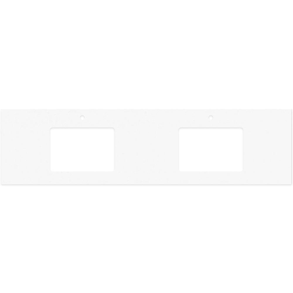 Fienza - Silica Free Stone Top, Rectangular Full Depth - Double Undermount