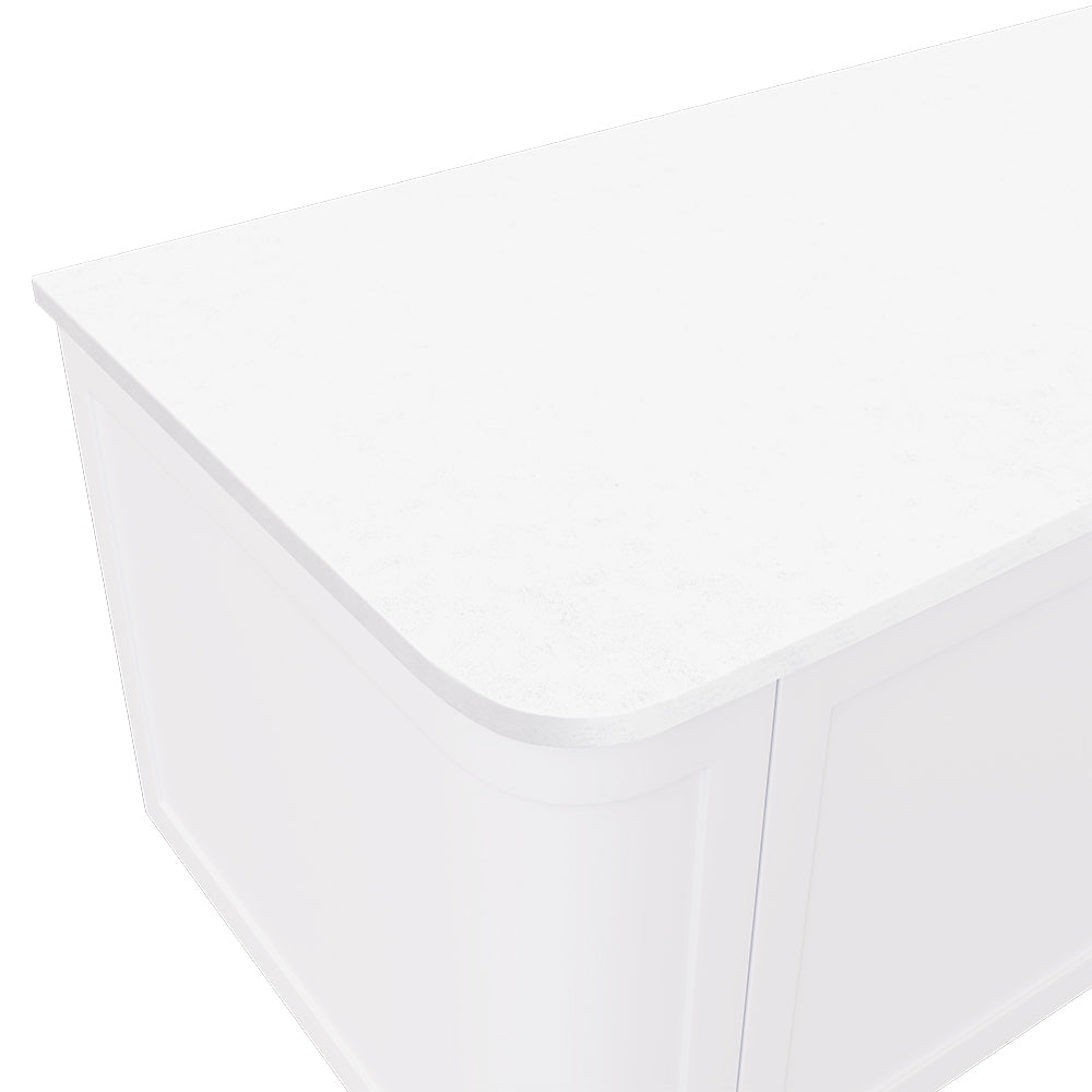 Fienza - Silica Free Stone Top, Curved Full Depth