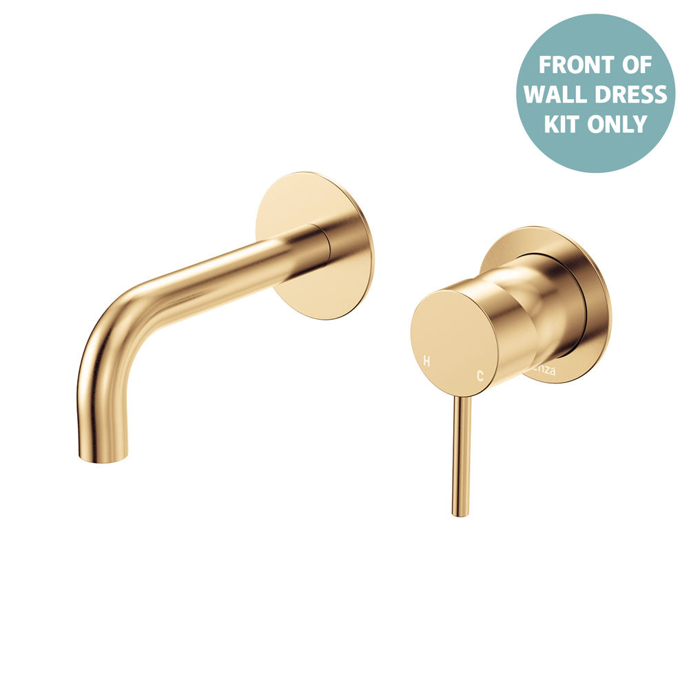 Kaya Basin/Bath Wall Mixer Dress Kit, Round Plates, 130mm Outlet - Urban Brass