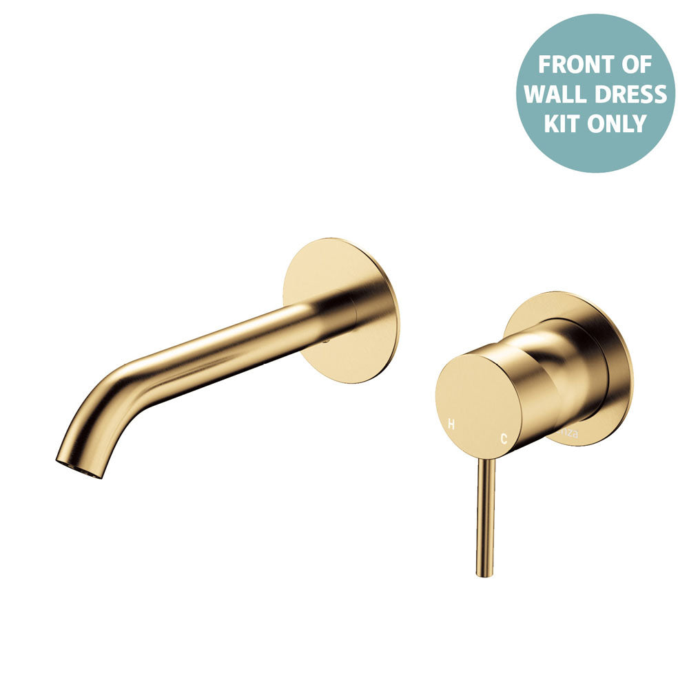 Kaya Basin/Bath Wall Mixer Dress Kit, Round Plates, 160mm Outlet - Urban Brass