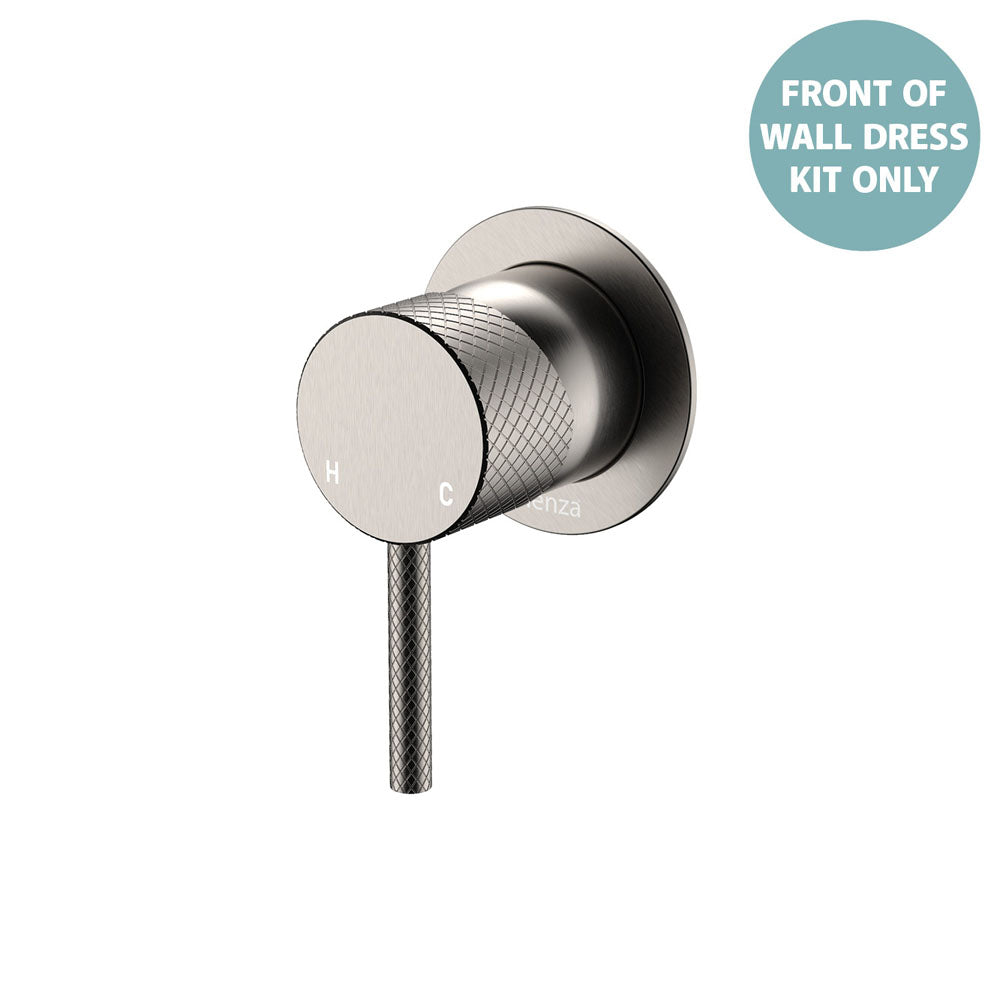 Axle Wall Mixer Dress Kit, Small Round Plate - Brushed Nickel