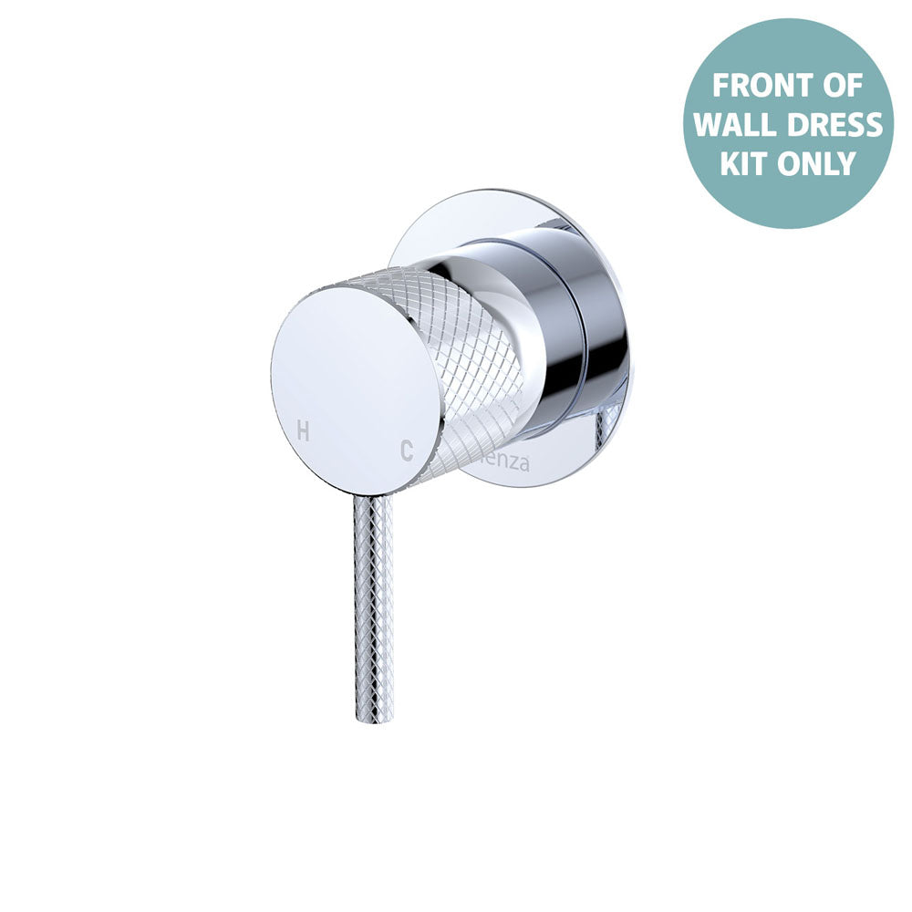 Axle Wall Mixer Dress Kit, Small Round Plate - Chrome