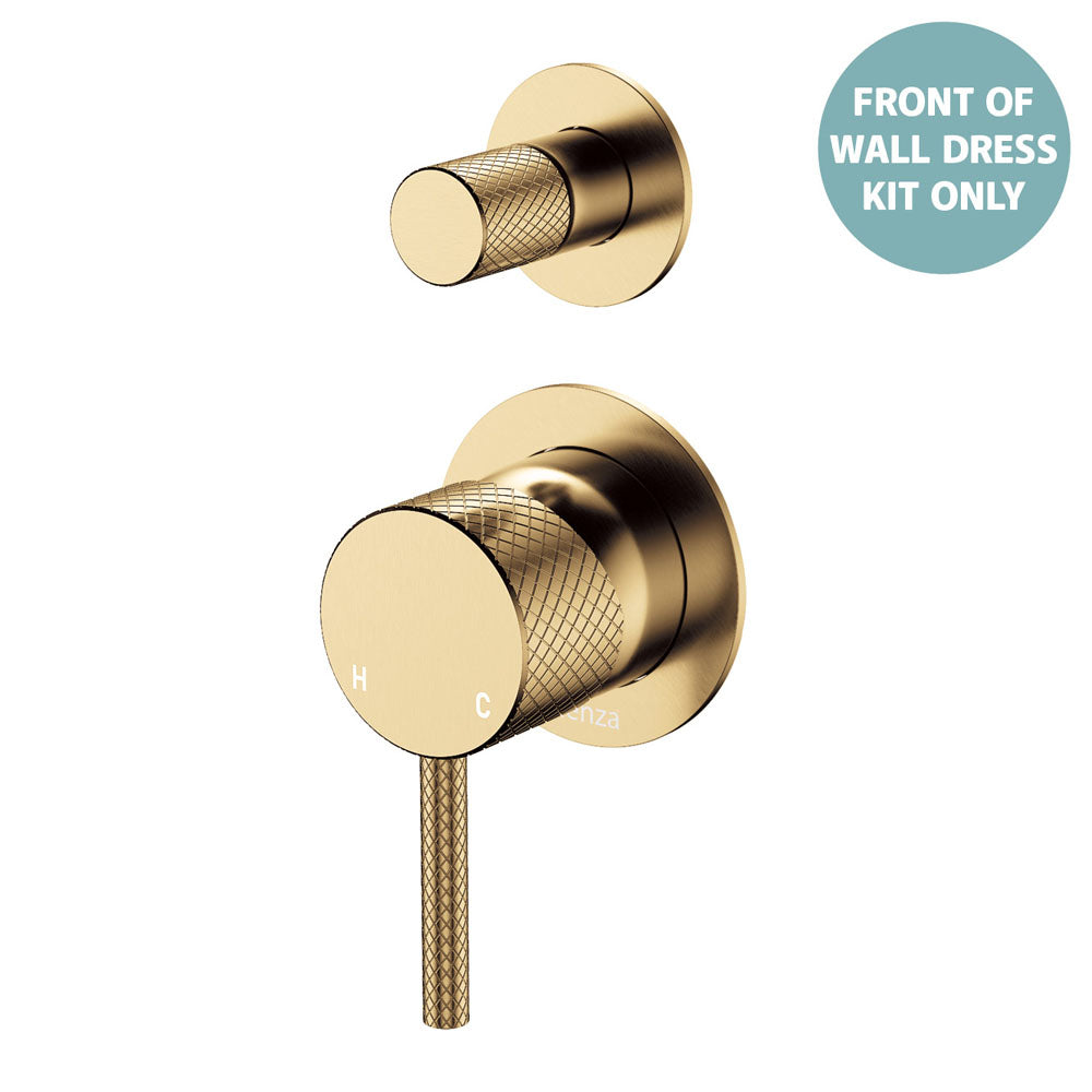 Axle Wall Diverter Mixer Dress Kit, Small Round Plates - Urban Brass