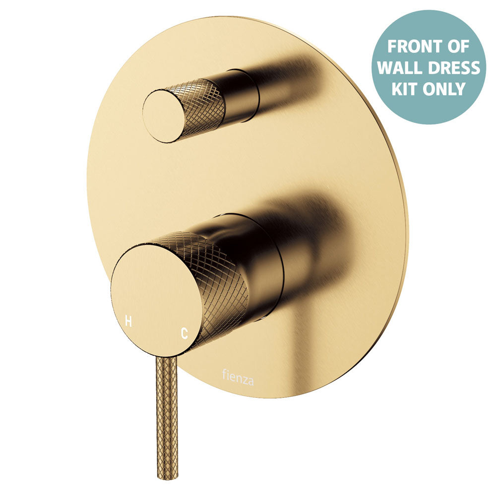 Axle Wall Diverter Mixer Dress Kit, Large Round Plates - Urban Brass