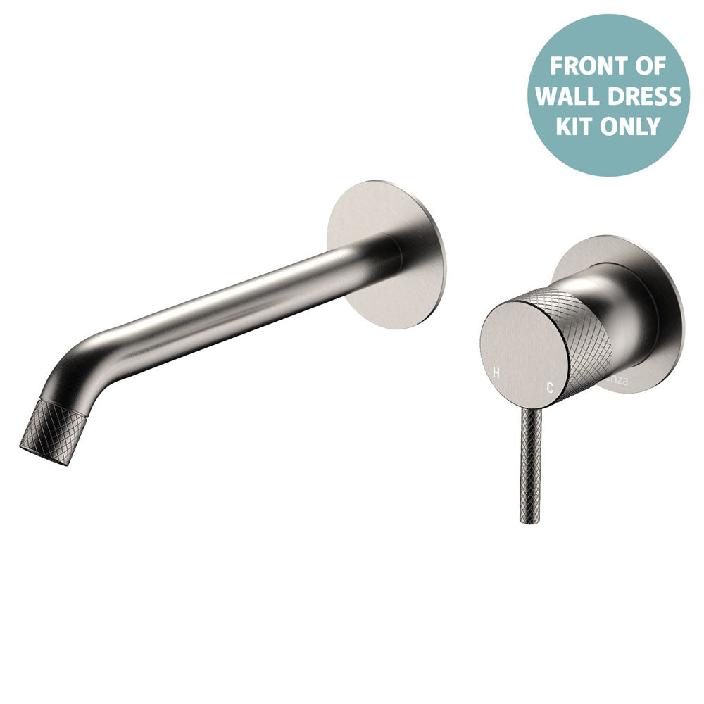 Axle Wall Basin/Bath Mixer Dress Kit, Round Plates, 200mm Outlet