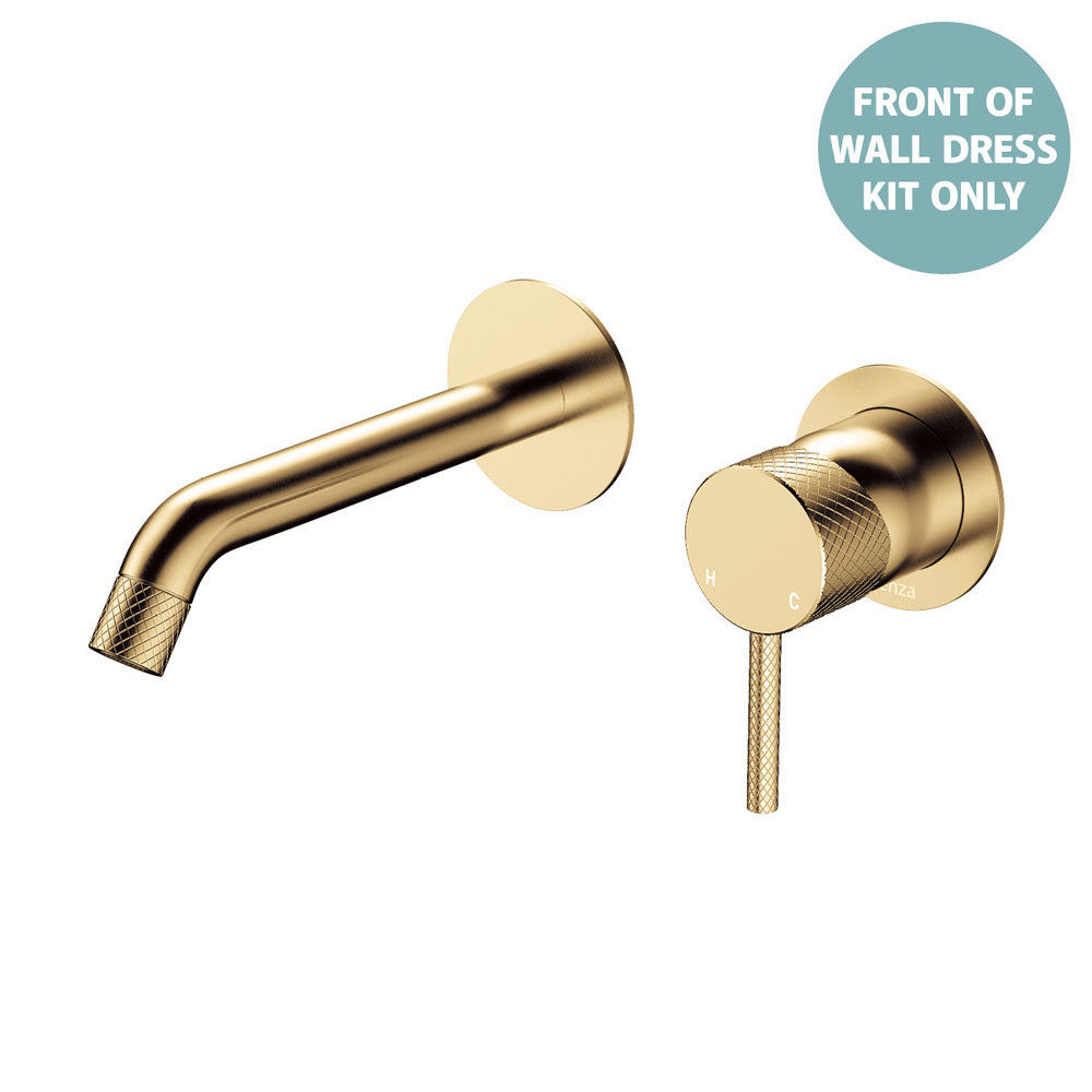 Axle Wall Basin/Bath Mixer Dress Kit, Round Plates, 160mm Outlet - Urban Brass