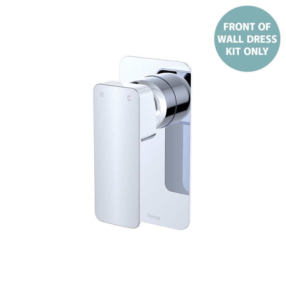 Tono Wall Mixer Dress Kit, Rectangular Plate - Chrome